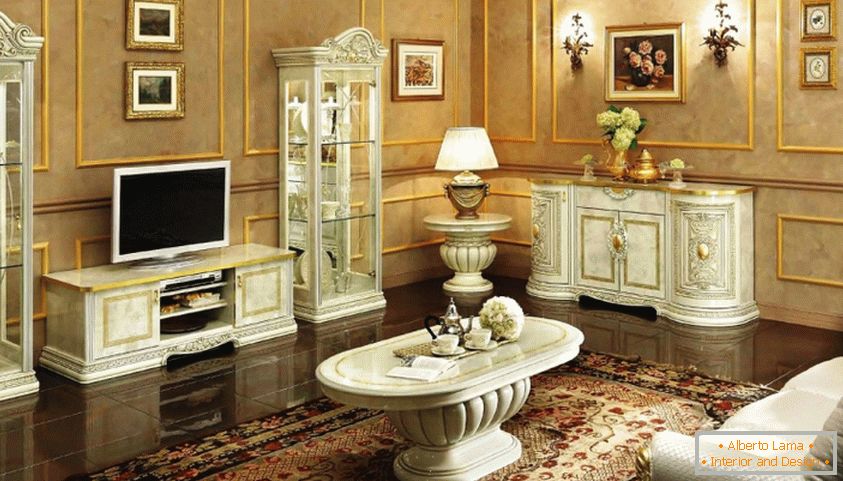 Како одабрати прави намештај за дневни боравак у класичном стилу?