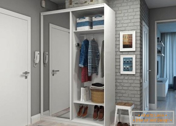 Мала гардероба у ходнику - идеје за дизајн фотографија за стан