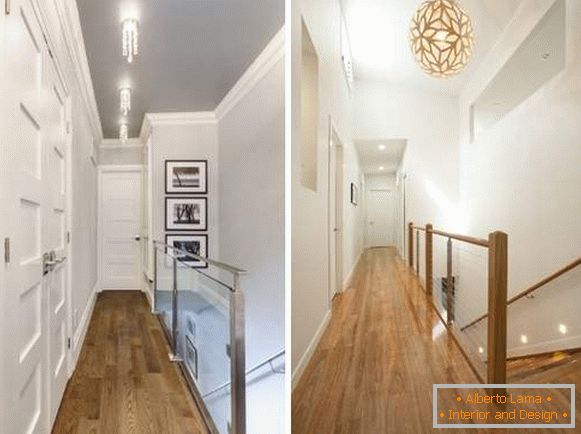 Савремене идеје завршетка коридора у дизајну другог спрата у приватној кући