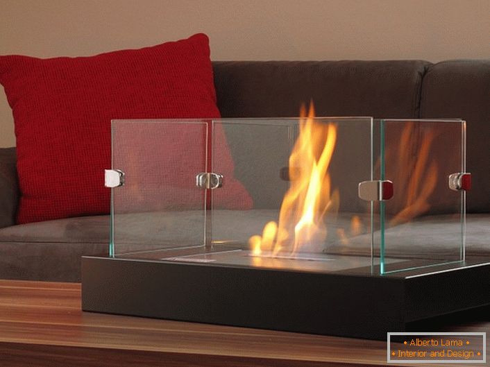 Радни камин био-камин-акваријум је удобност и топлина у вашем дому.